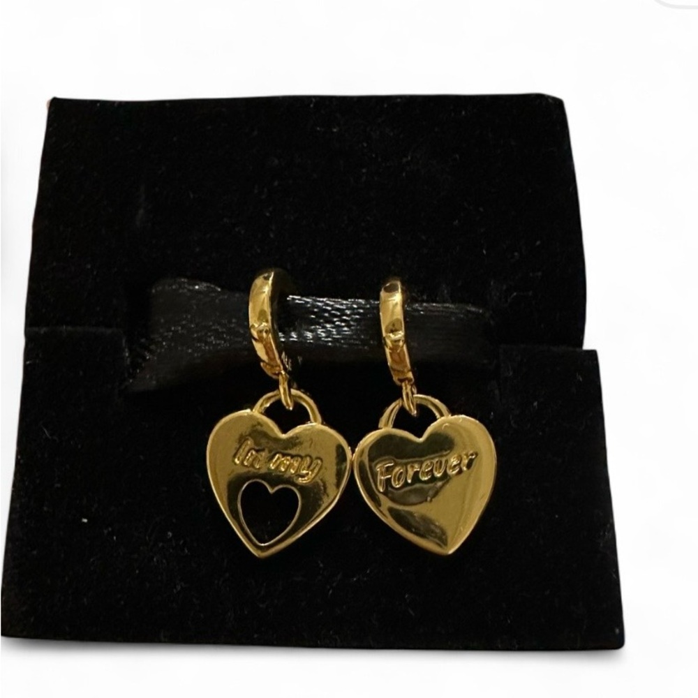 Pandora Double Heart Daughter/ Mother Charm Dangle - Picture 3 of 5